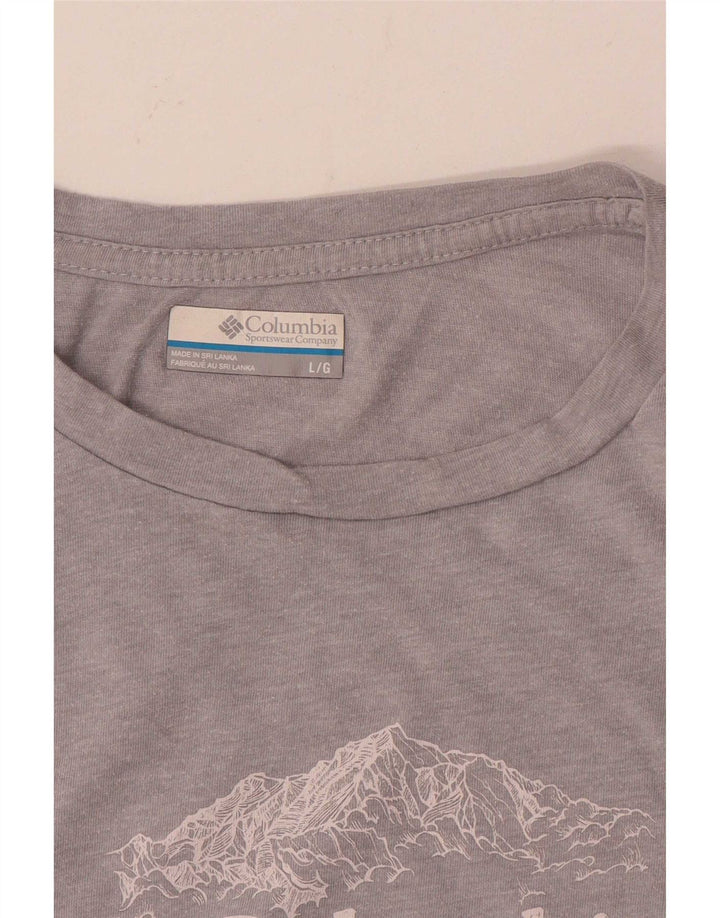 Columbia Herren-T-Shirt mit Grafik, Größe L, Grau