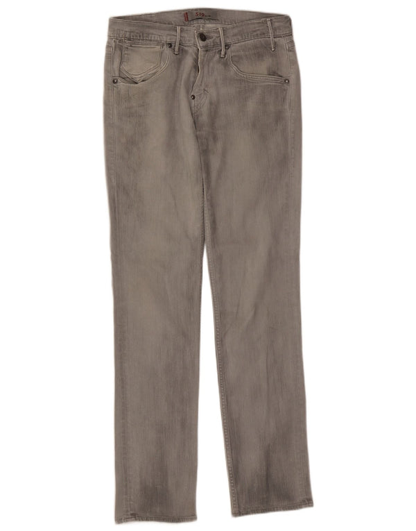 Levi's Damen 519 Slim Jeans W30 L32 Graue Baumwolle