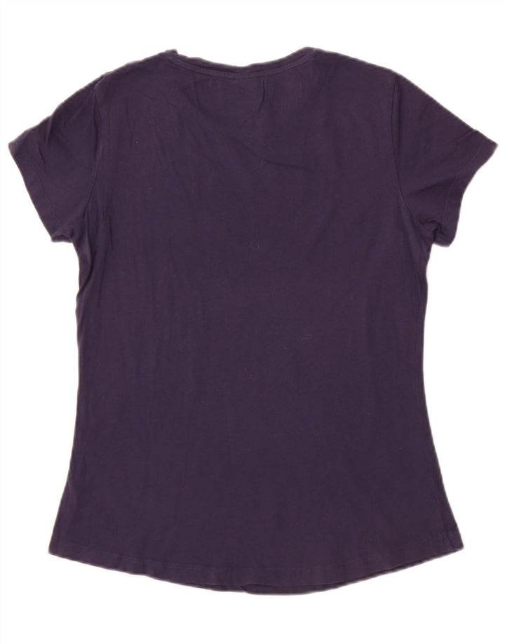 Puma Damen Grafik T-Shirt Top UK 12 Medium Marineblau