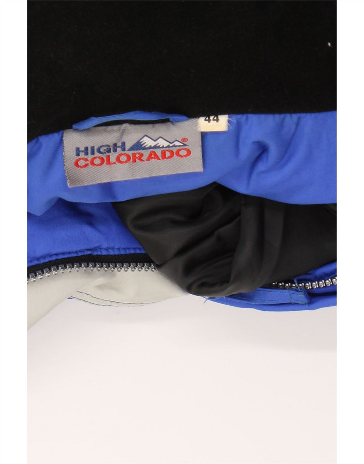 HIGH COLORADO Damen Übergroßer Windjacke-Mantel EU 44 XL Blauer Farbblock