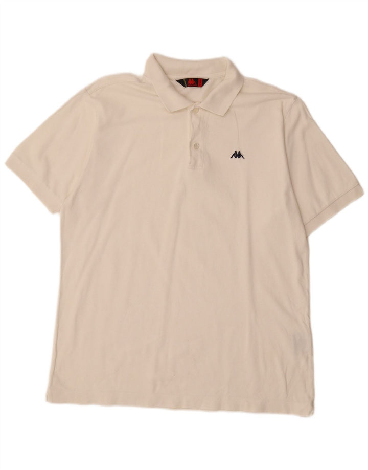 KAPPA Herren Poloshirt Mittelweiße Baumwolle