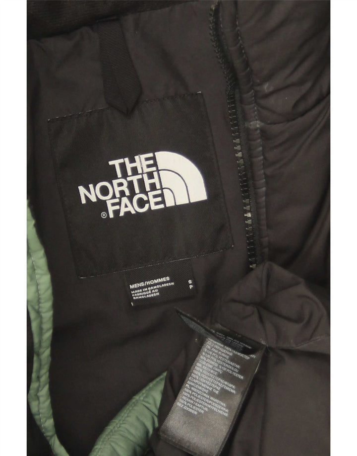 The North Face Herren Wattierte Jacke UK 36 Small Grün Colourblock Polyester