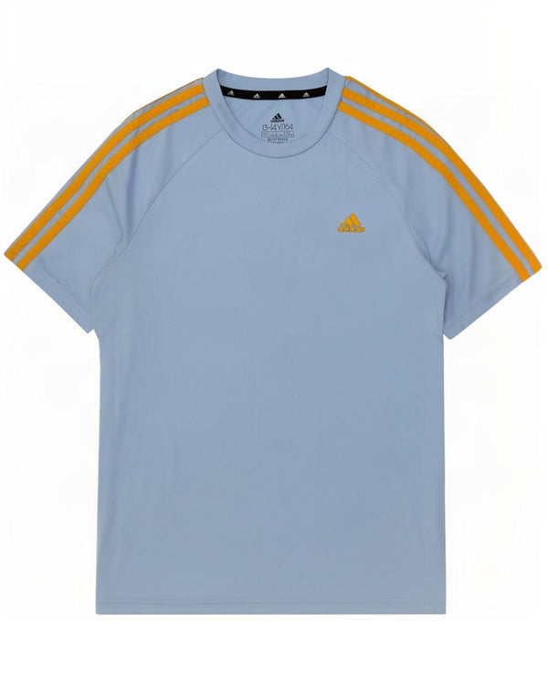 Adidas Jungen Aeroready T-Shirt Top 13-14 Jahre Blaues Polyester