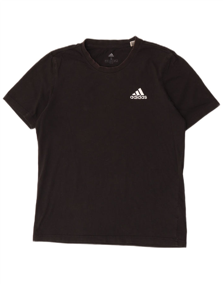 Adidas Herren T-Shirt Top Small Schwarz Baumwolle