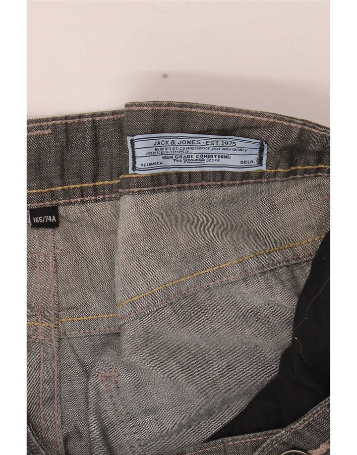 Jack & Jones Herren Distressed Straight Jeans W30 L29 Grau