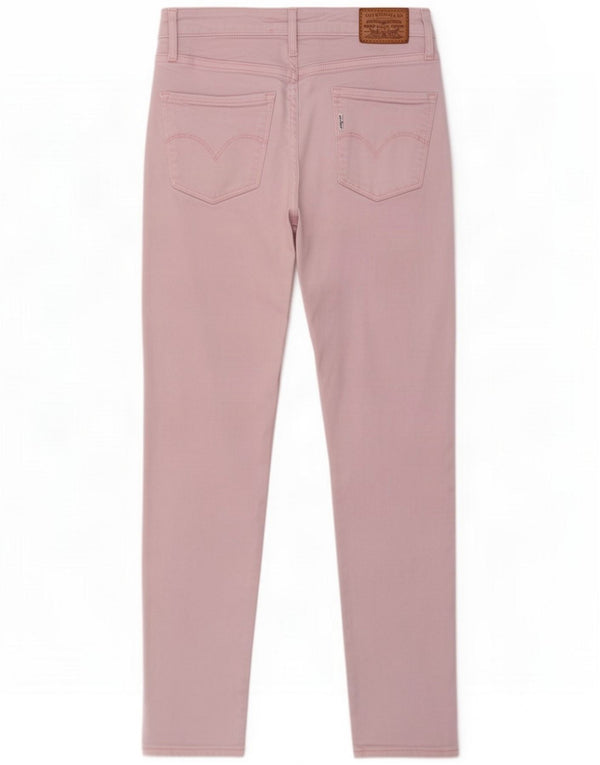 Levi's Damen Skinny Jeans W27 L25 Rosa Baumwolle