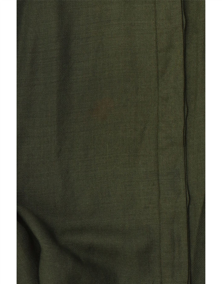 PANCALDI & B Damen-Militärhemdbluse UK 14 Mittelgrüner Farbblock