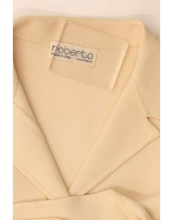 Vintage Damen Mantel UK 10 Small Beige