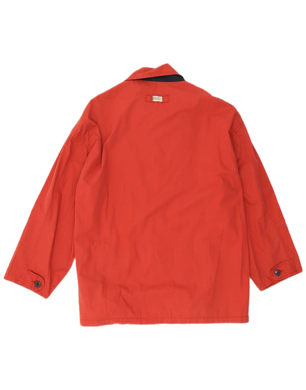 Vintage Herren Windjacke UK 40 Große rote Baumwolle