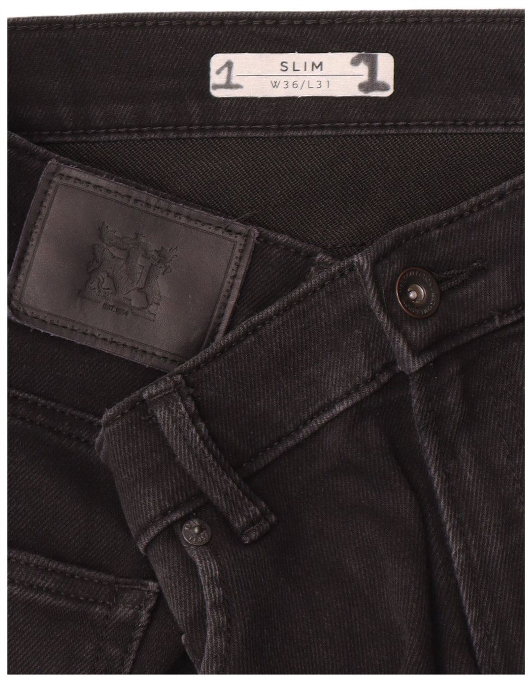 Marks & Spencer Herren Slim Jeans W36 L31 Schwarz