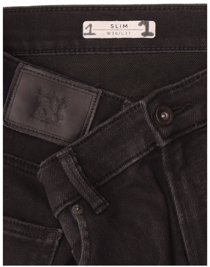 Marks & Spencer Herren Slim Jeans W36 L31 Schwarz