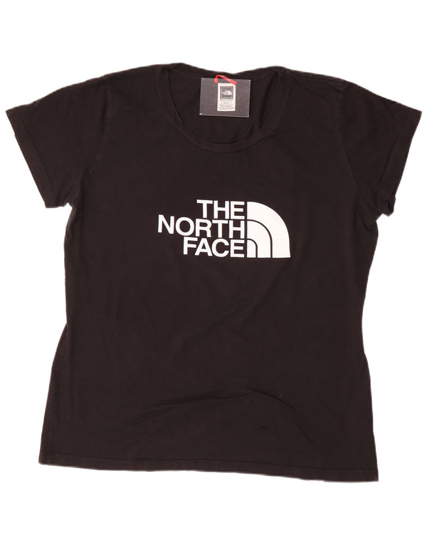 THE NORTH FACE Damen Grafik T-Shirt Top UK 18 XL Schwarz Baumwolle