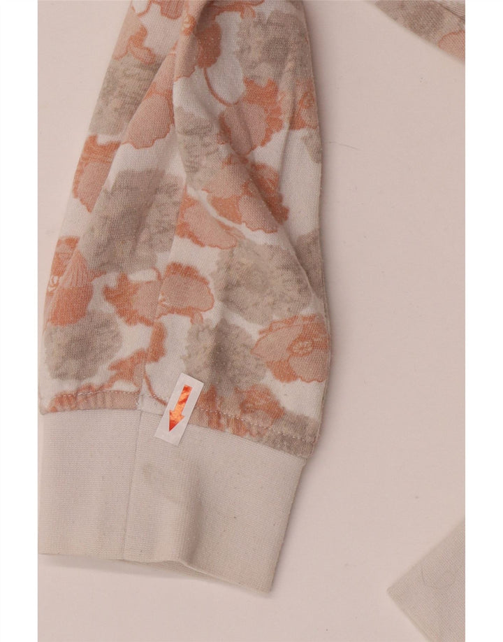 Vans Damen-Sweatshirt mit Grafik-Übergröße, Gr. 14, mittelweiß, geblümt
