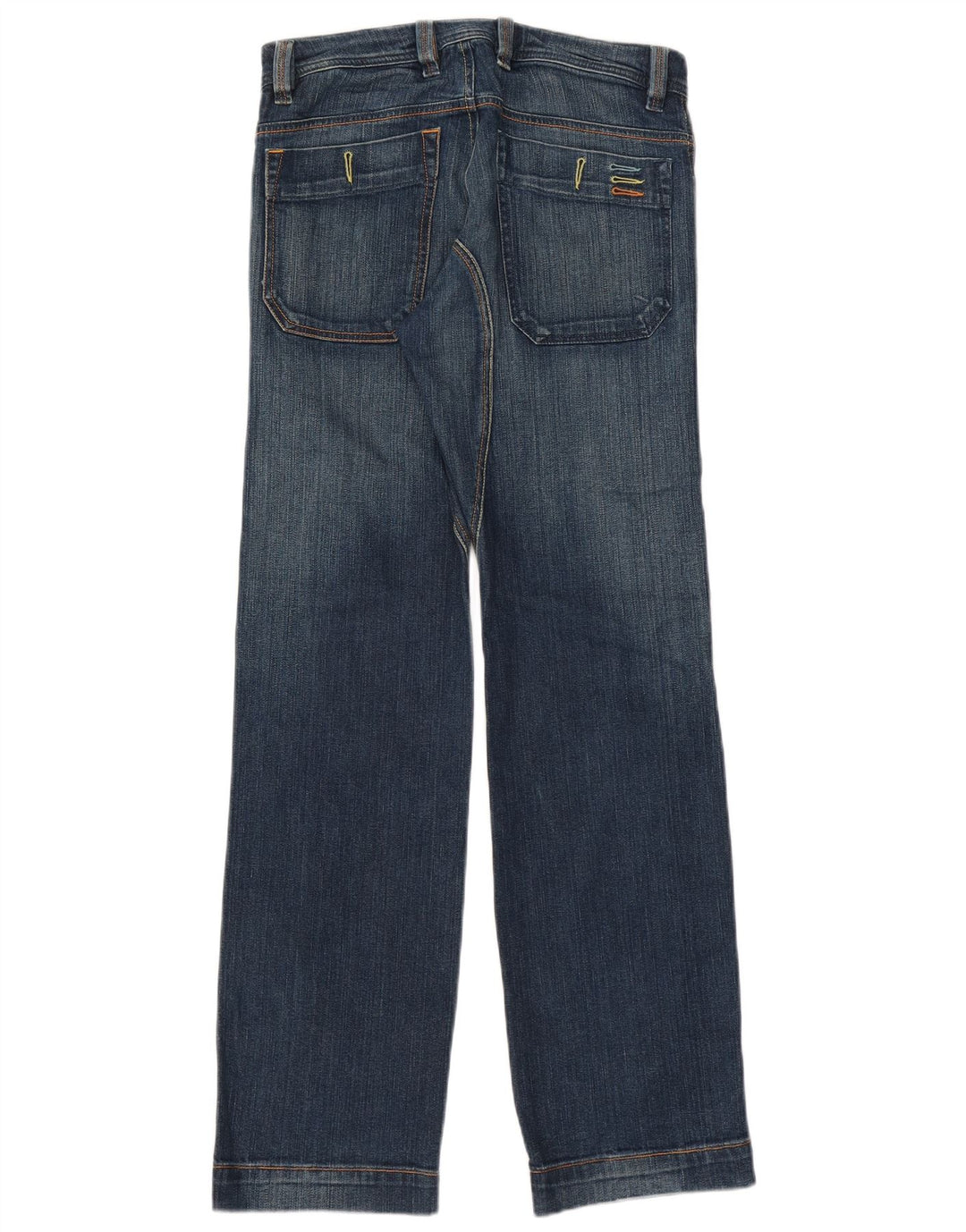 Diesel Herren Straight Jeans W30 L33 Blaue Baumwolle