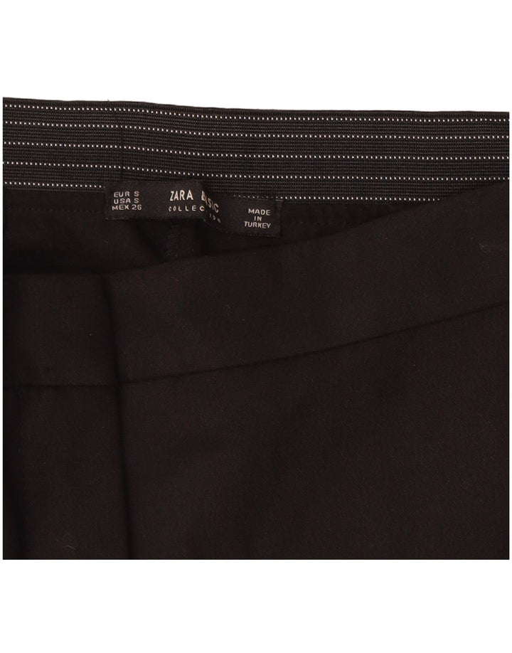 ZARA Damen Slim Chino-Hose, Größe S, W26, L27, Schwarz