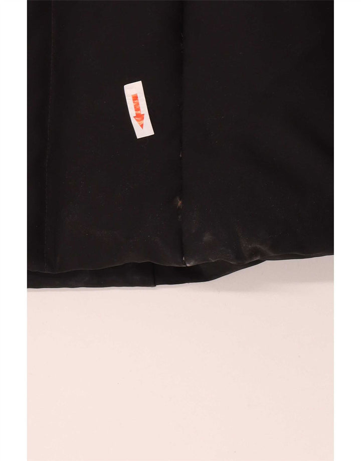 Sergio Tacchini Damen Wattierter Mantel IT 46 Large Schwarz