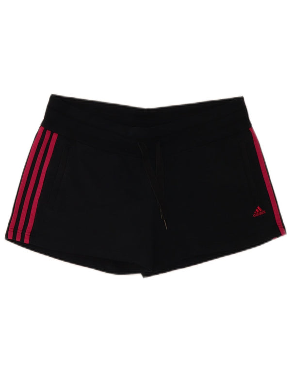 Adidas Damen Climalite Sport Shorts UK 12/14 Mittelschwarze Baumwolle