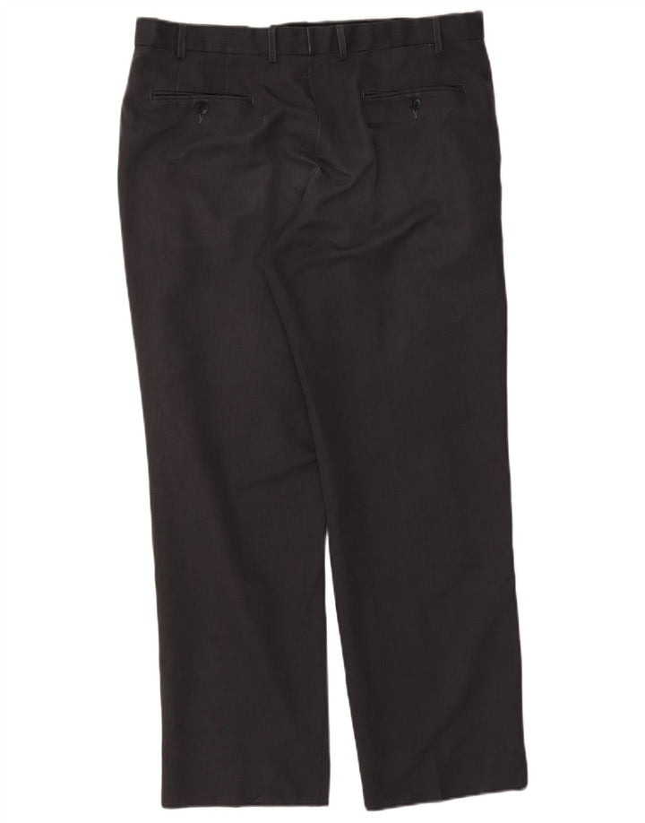 Gerade Herren-Chinohose von Marks & Spencer, W36, L31, Blau, Polyester