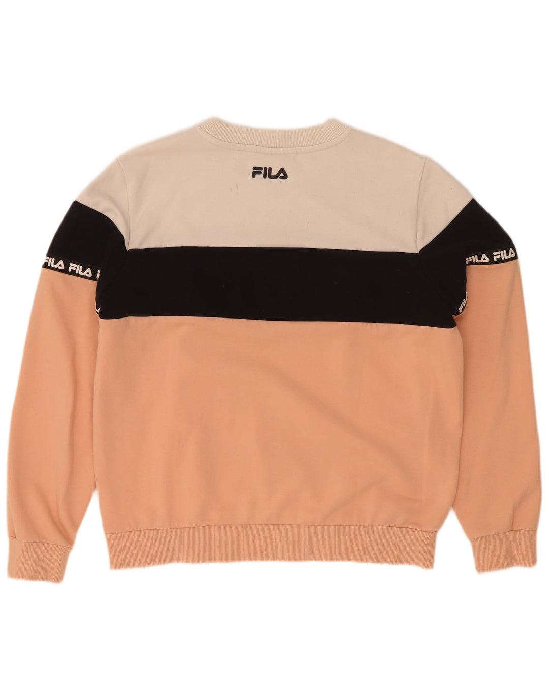 Fila Damen Grafik-Sweatshirt-Pullover UK 14 Medium Mehrfarbig