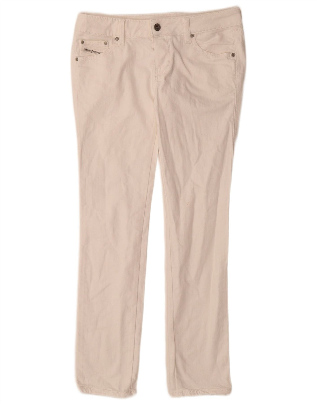 Diesel Damen Cuddy Slim Jeans W28 L29 Weiße Baumwolle