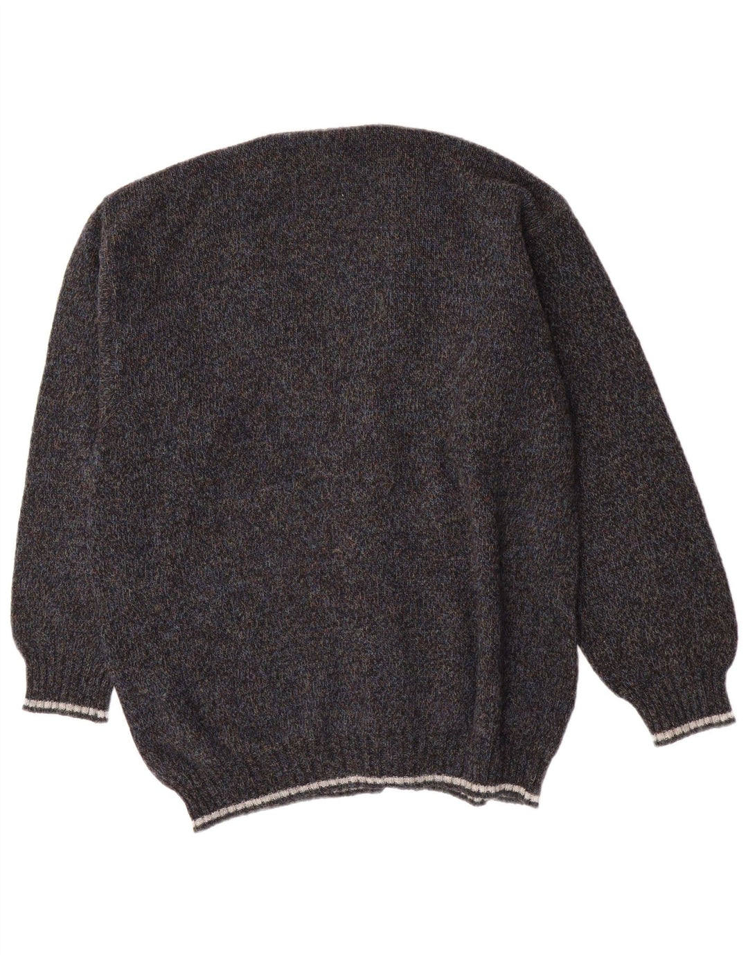 Vintage Herren Cardigan Pullover IT 54 XL Graue Wolle