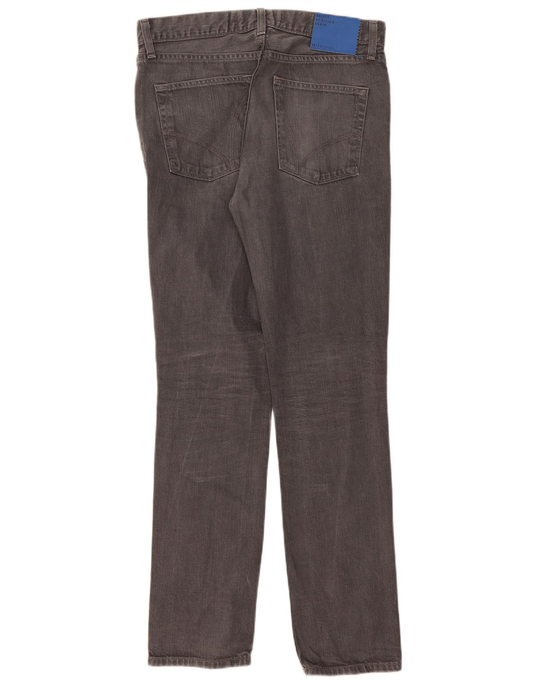 Adidas Herren Slim Jeans W34 L34 Graue Baumwolle