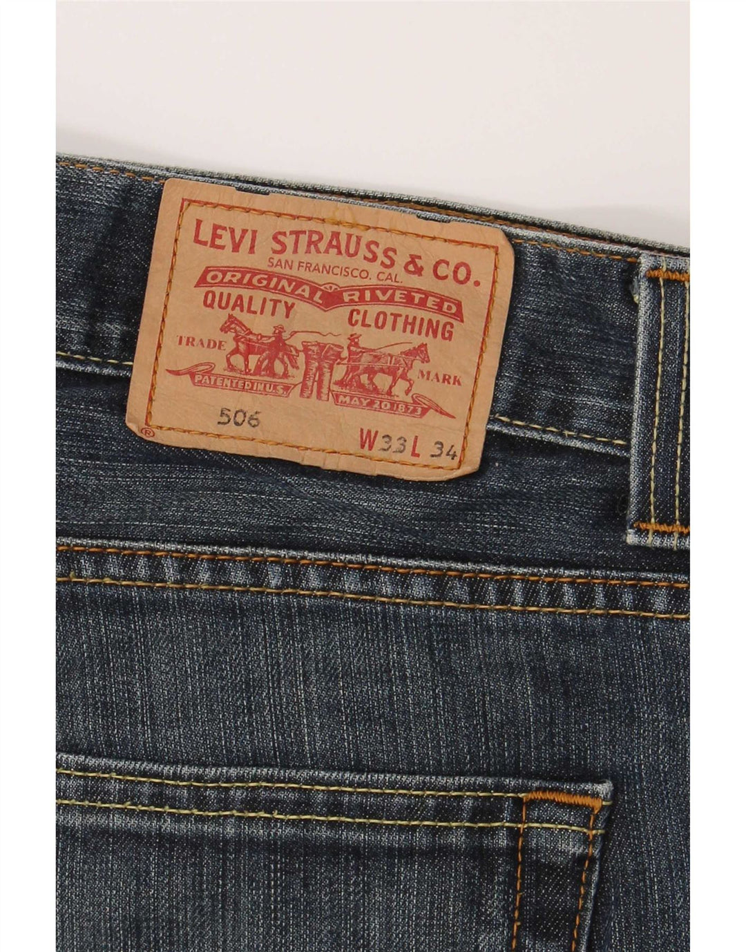 Levi's Herren 506 Standard Fit Straight Jeans W33 L31 Blau