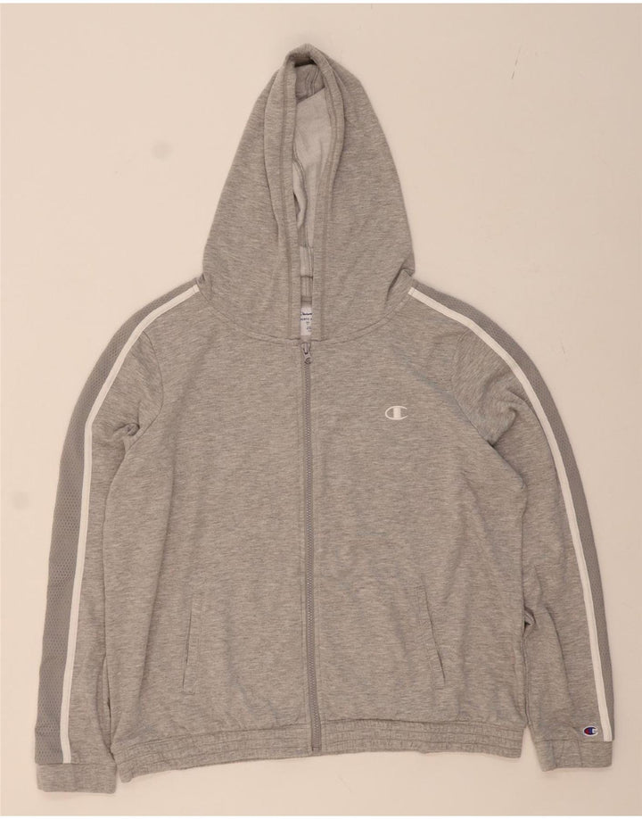 CHAMPION Womens Zip Hoodie Sweater UK 18 XL Grey Polyester Vintage Champion and Second-Hand Champion from Messina Hembry 