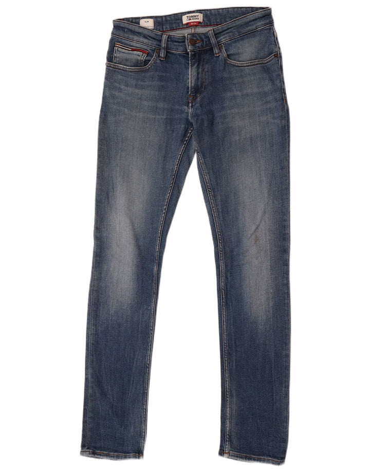 Tommy Hilfiger Herren Scanton Heritage Slim Jeans W30 L34 Blaue Baumwolle