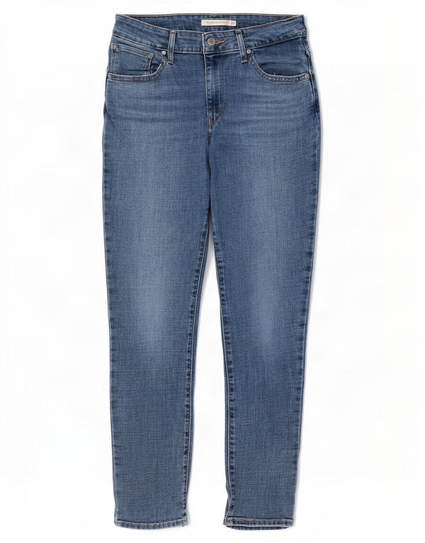 Levi's Damen 721 High Rise Skinny Jeans W28 L28 Blaue Baumwolle