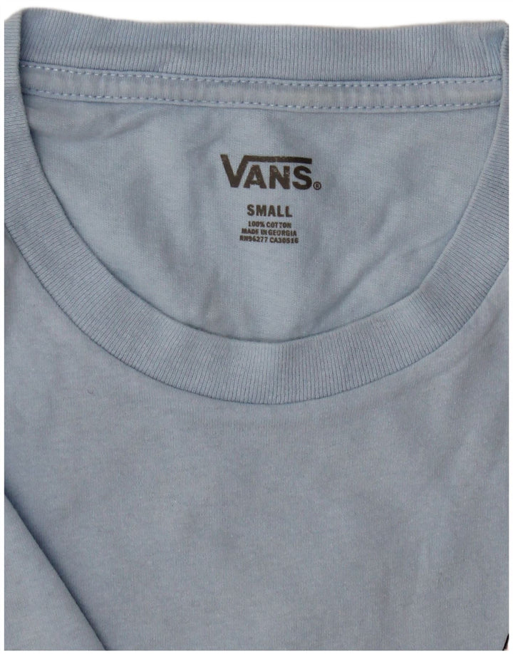 VANS Herren T-Shirt mit Grafik, Größe S, Blau