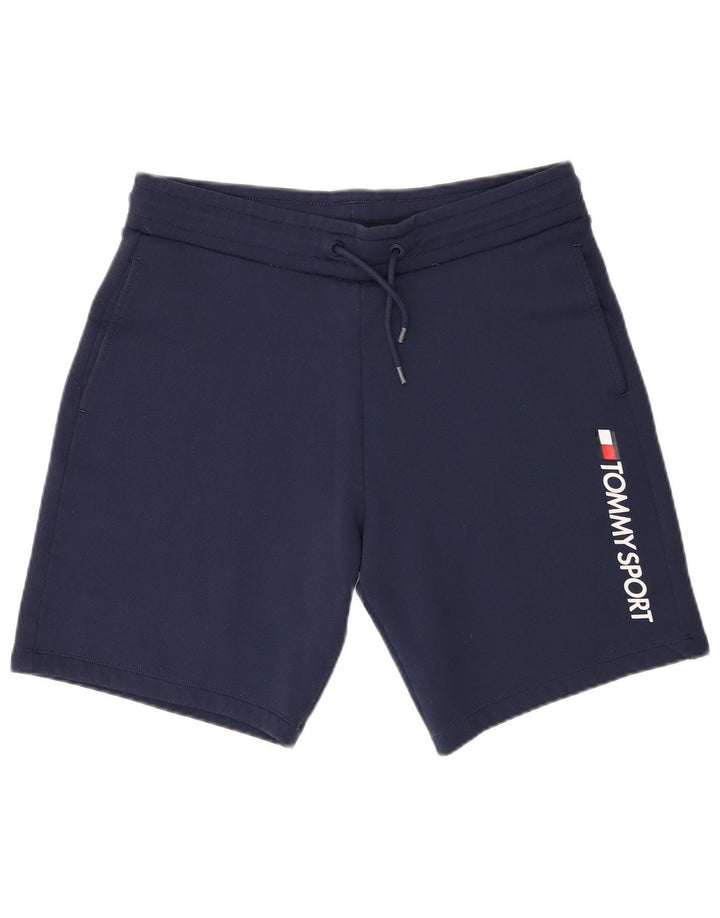 Tommy Hilfiger Herren-Sportshorts mit Grafik, mittelgroß, Marineblau
