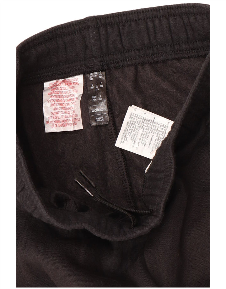 Adidas Jungen-Trainingshose, Jogginghose, 11–12 Jahre, schwarze Baumwolle