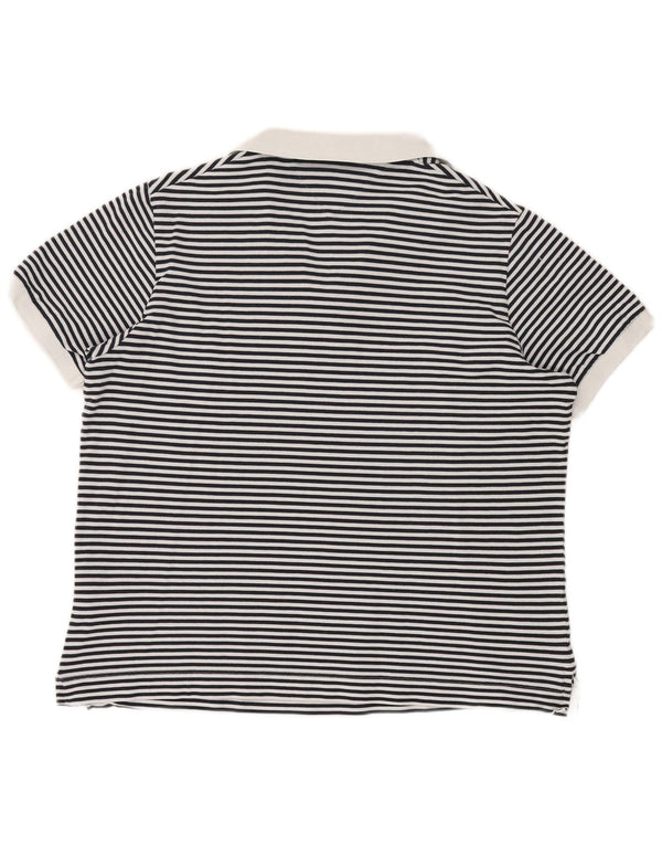 TOMMY HILFIGER Damen Poloshirt UK 20 2XL Marineblau gestreift nautisch