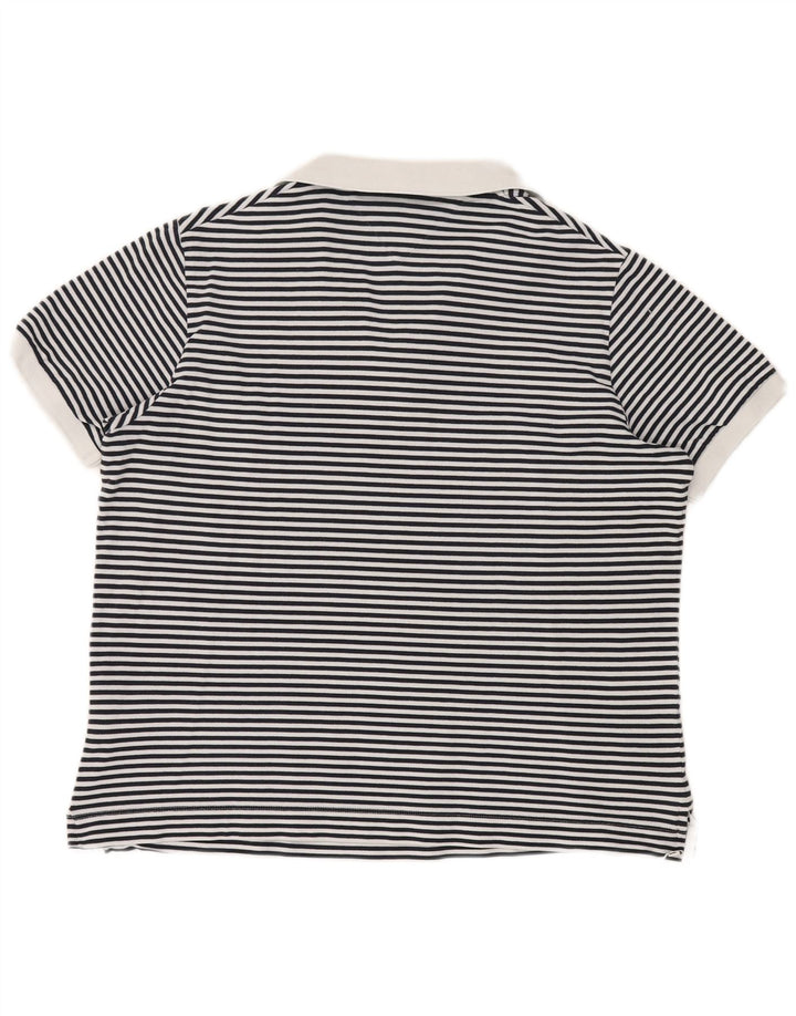 TOMMY HILFIGER Damen Poloshirt UK 20 2XL Marineblau gestreift nautisch