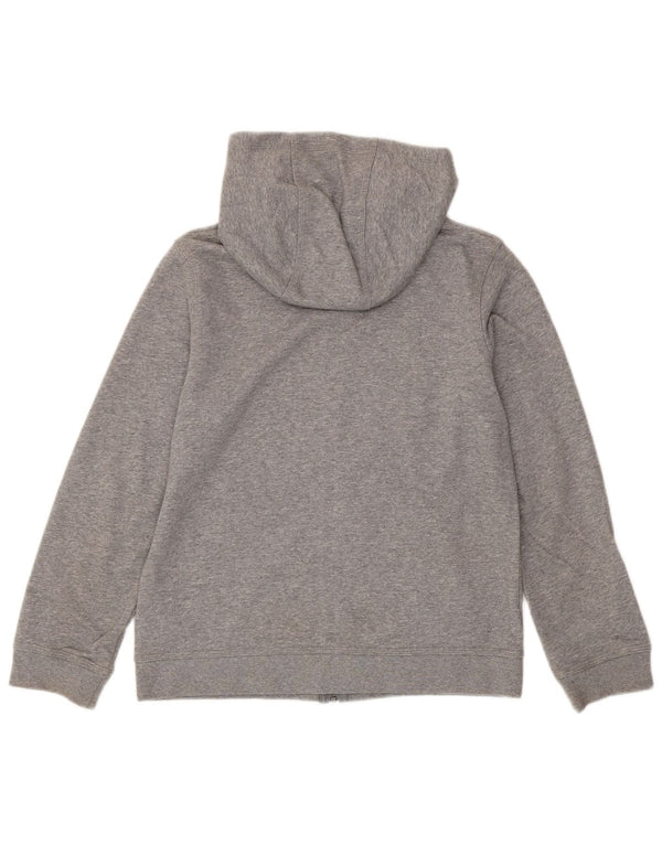Nike Jungen-Kapuzenpullover mit Reißverschluss, 12–13 Jahre, groß, grau gefleckte Baumwolle