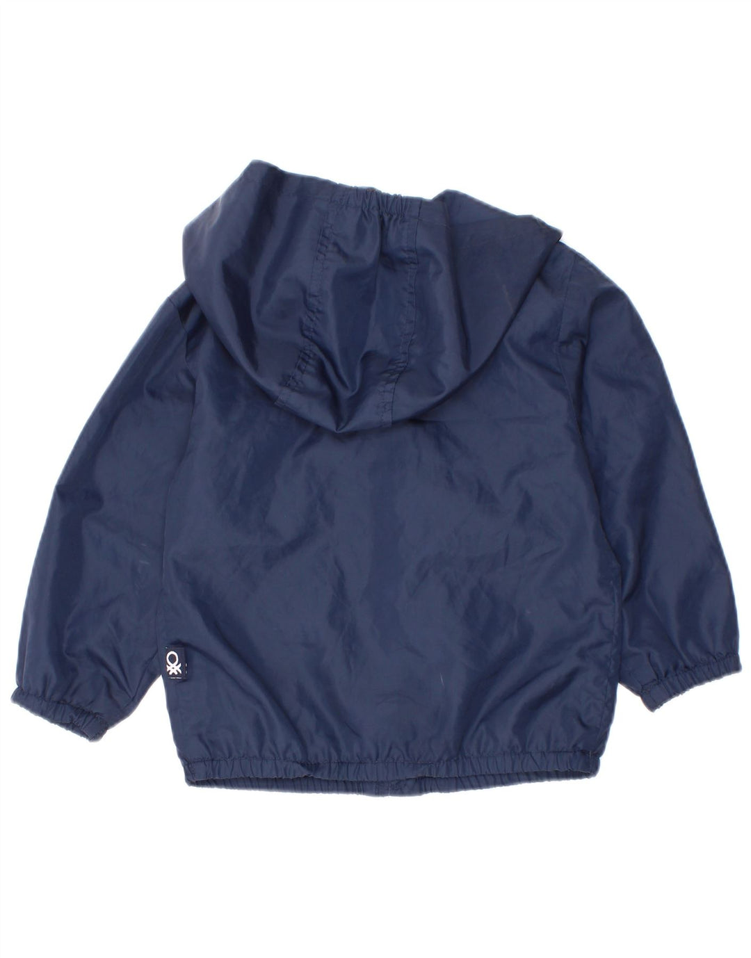 Benetton Baby-Jungen-Regenjacke mit Kapuze, 18–24 Monate, marineblaues Polyester
