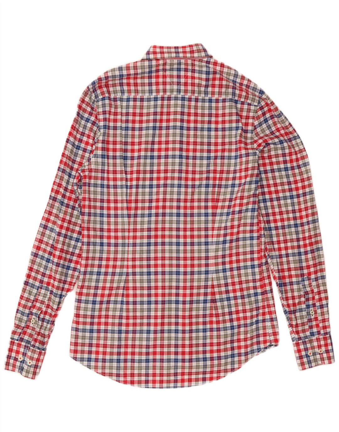 Tommy Hilfiger Herren-Slim-Fit-Hemd, klein, mehrfarbig, Gingham-Baumwolle