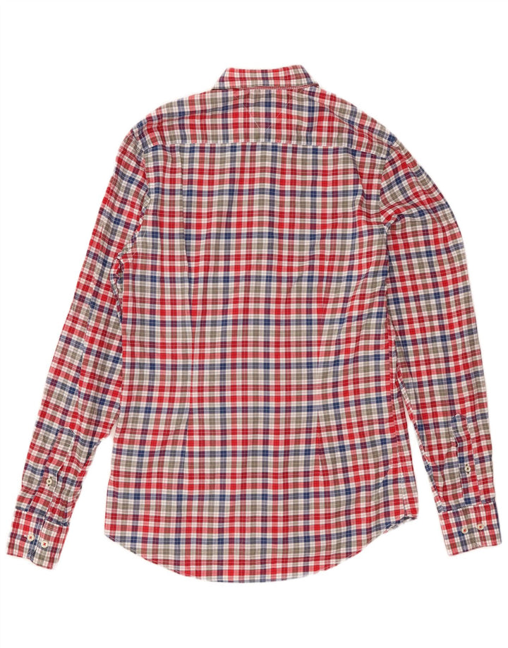 Tommy Hilfiger Herren-Slim-Fit-Hemd, klein, mehrfarbig, Gingham-Baumwolle