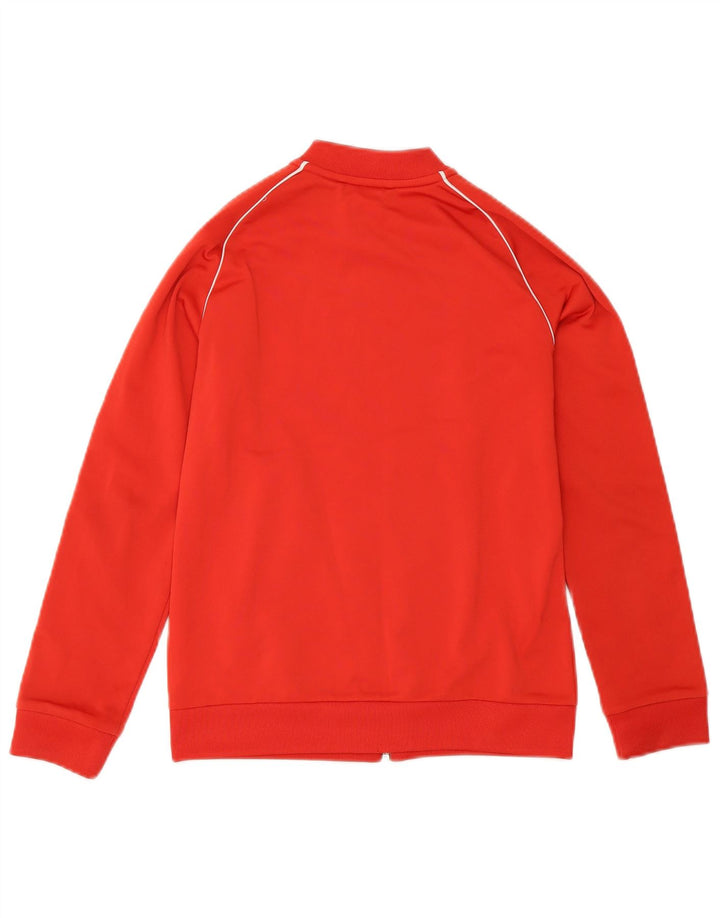 Adidas Jungen-Trainingsanzug-Top-Jacke, 9–10 Jahre, rotes Polyester