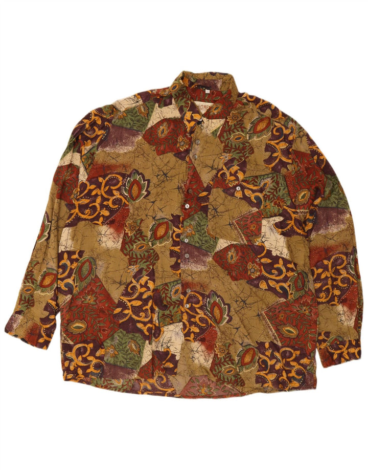 Pioneer Herrenhemd Größe 43/44 XL Mehrfarbiges Patchwork