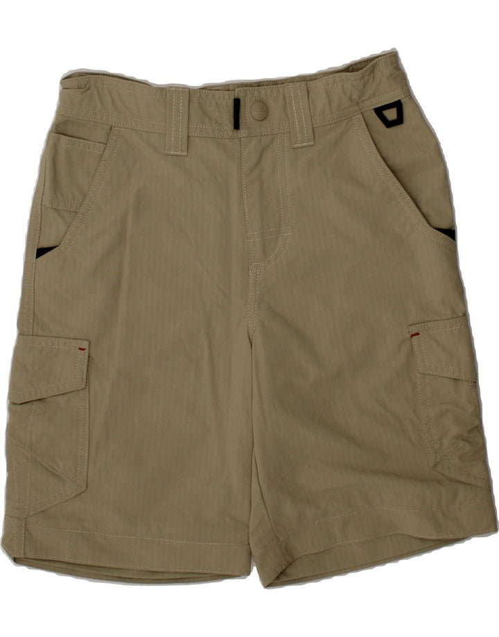 L.L.BEAN Boys Cargo Shorts 9-10 Years W24 Khaki Nylon Vintage L.L.Bean and Second-Hand L.L.Bean from Messina Hembry 