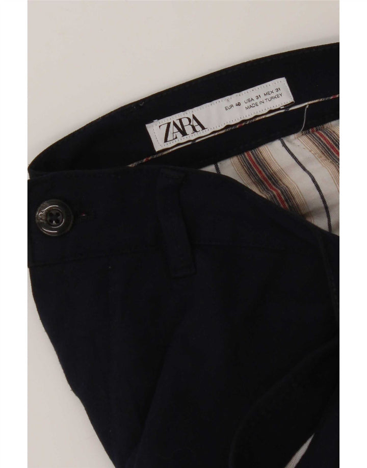 Zara Slim Chino-Hose für Herren, EU 40, M, B31, L29, Marineblau