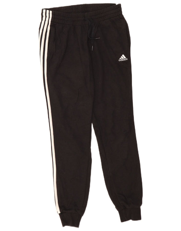 Adidas Damen Trainingshose Jogger UK 8/10 Small Schwarz Baumwolle