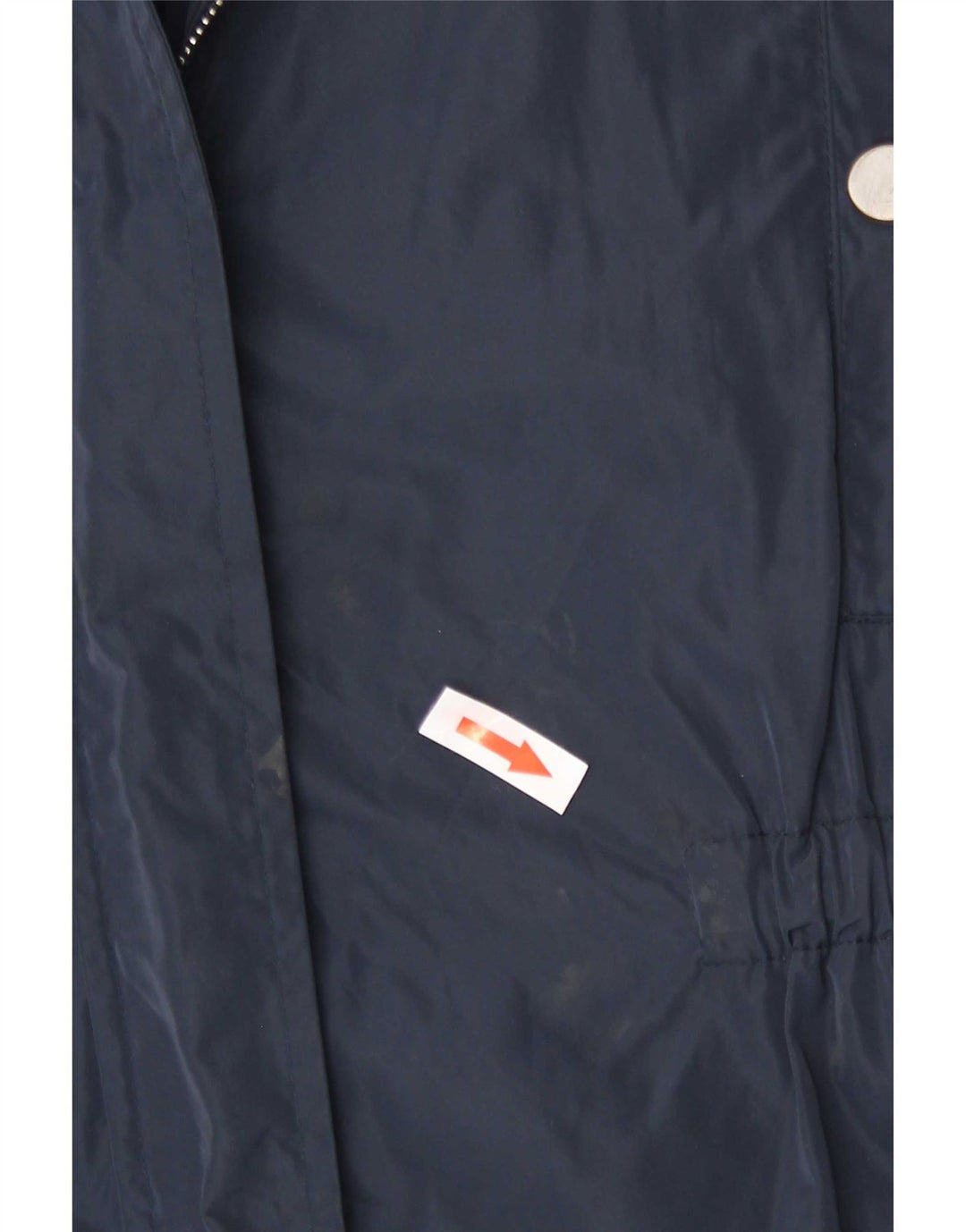 Stefanel Damen-Regenmantel mit Kapuze, EU 40, Mittelmarineblau, Polyester