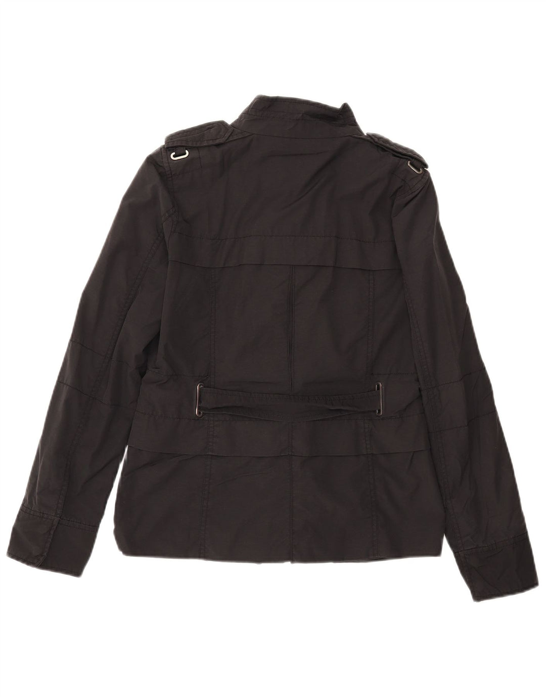 Zara Damen Militärjacke UK 12 Medium Schwarz