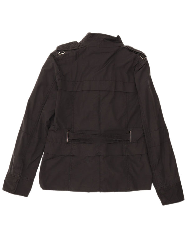 Zara Damen Militärjacke UK 12 Medium Schwarz