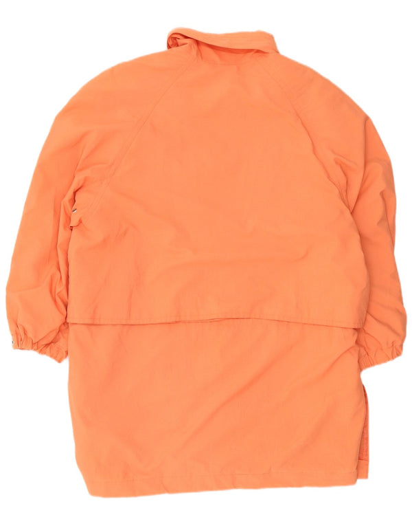 Vintage Damen Übergroßer Mantel UK 8 Small Orange Polyester