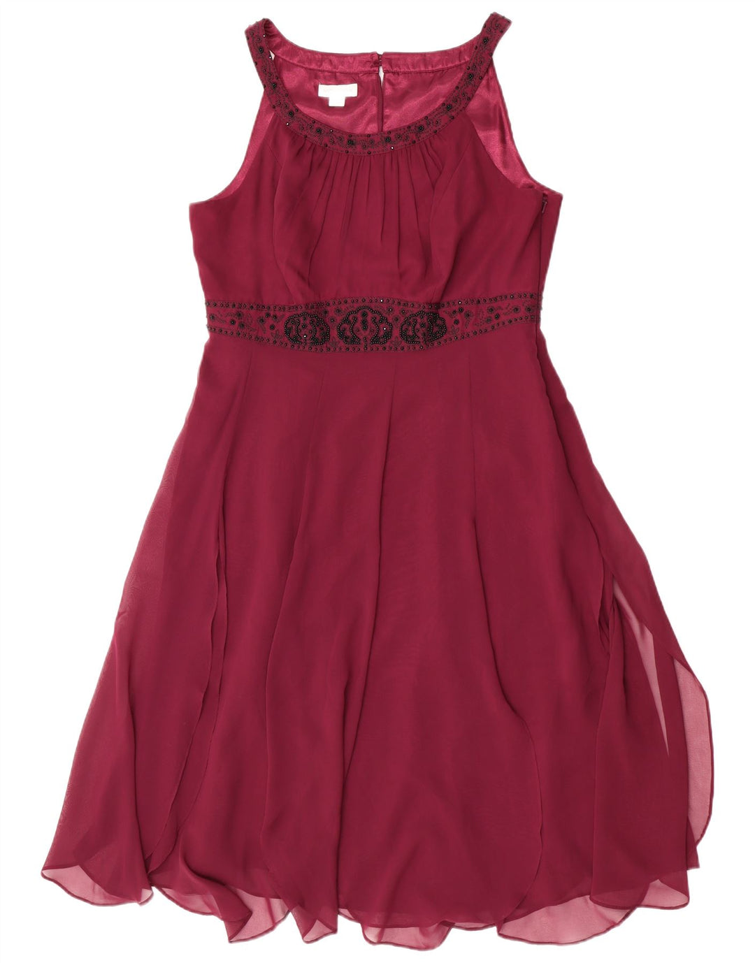Ärmelloses A-Linien-Kleid für Damen von Monsoon, Größe L, Kastanienbraun, Polyester