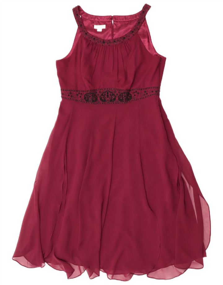 Ärmelloses A-Linien-Kleid für Damen von Monsoon, Größe L, Kastanienbraun, Polyester